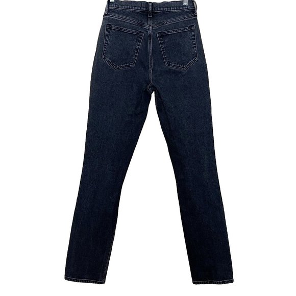 Abercrombie & Fitch 90s Slim Straight High Rise Jeans 26 / 2L Cross Over Waist - Picture 3 of 12